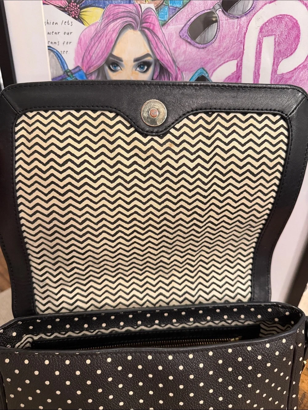 Tory Burch Kerrington Crossbody Viva Dot Bag with Gold Detailing